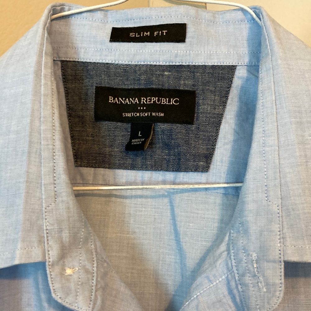 Blue short sleeve shirt